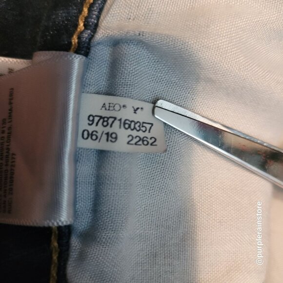 American Eagle Jeans 8 L Jegging Mid Rise Next Level Stretch Dark Wash Denim - Picture 7 of 14